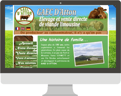 Gaec D’Atton V1 Ancien site GAEC D'Atton | Mobius Web