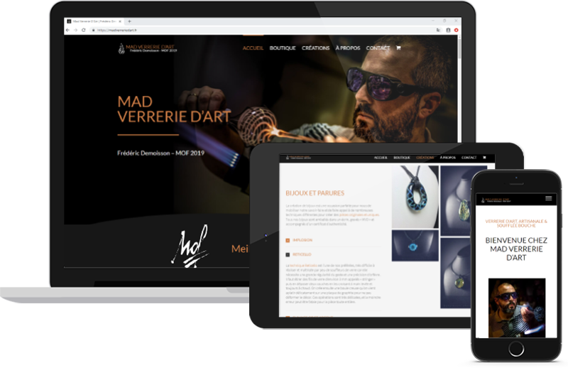 Nouveau Site Mad Verrerie D’art Nouveau site Mad Verrerie D'Art