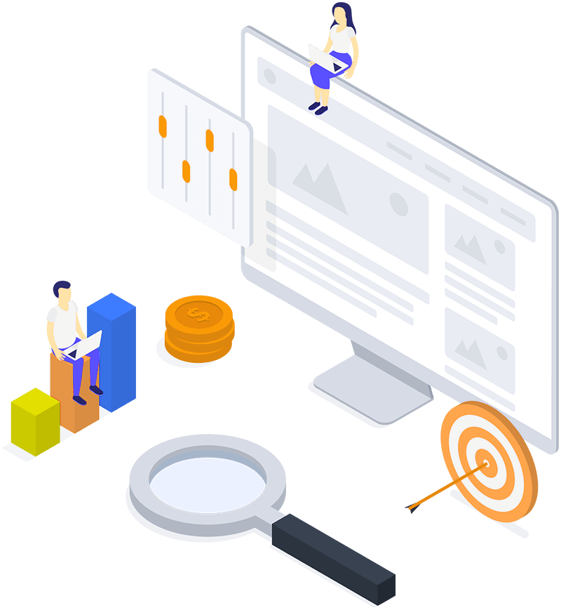 Illustration SEO Création de Site Web & Mobile | Mobius Web - Agence Digitale pour PME