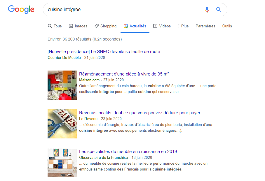Google Actualités vous donne un aperçu de l’activité autour d’un sujet Google Autocomplete