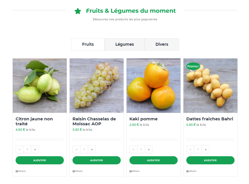Noah Primeurs – Fruits & Légumes Page d'accueil Noah Primeurs | Mobius Web – Création de site Web et Agence digitale pour PME