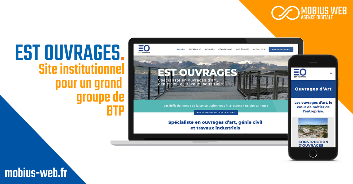 Est Ouvrages  Création d'un site web institutionnel pour un groupe de BTP