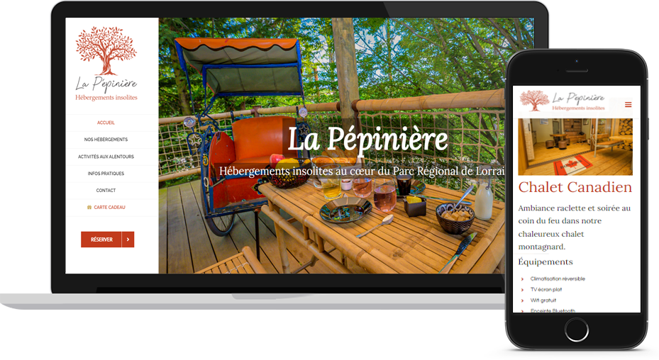 Site web La Pépinière