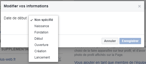 Chapitre 2 - Date de début d'activité