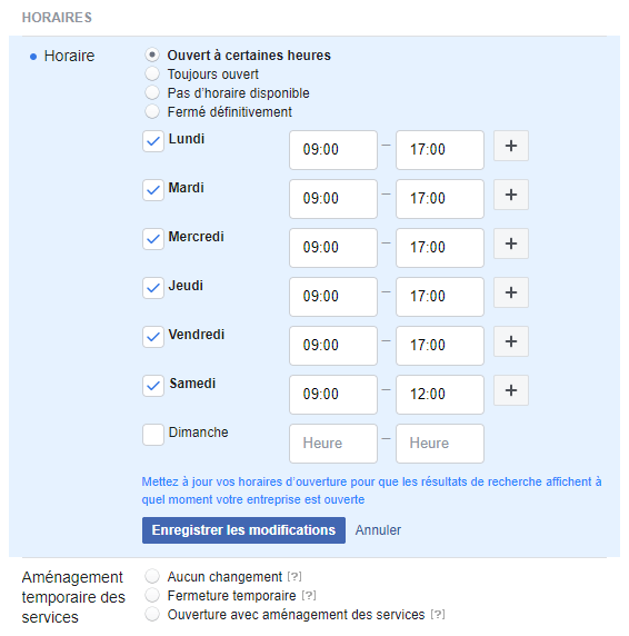 Chapitre 2 - Horaires