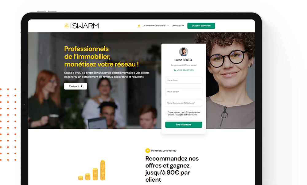 Site Vitrine institutionnel - Swarm France