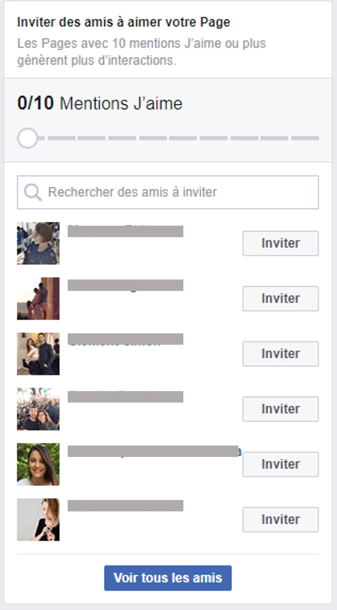 Inviter des amis