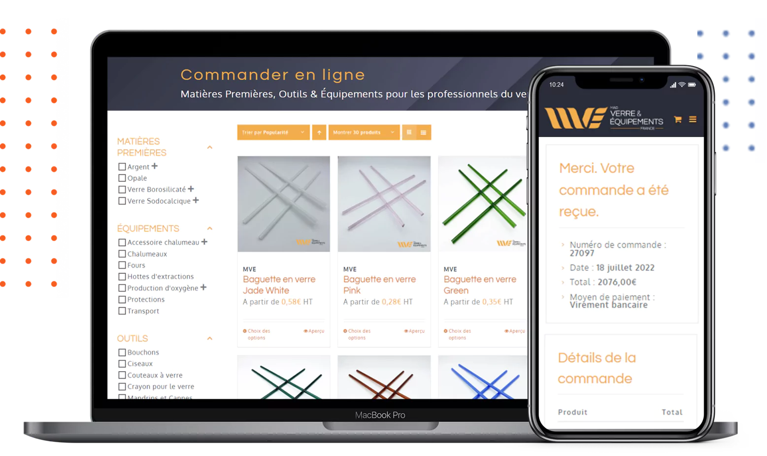 Site ecommerce - MVE France